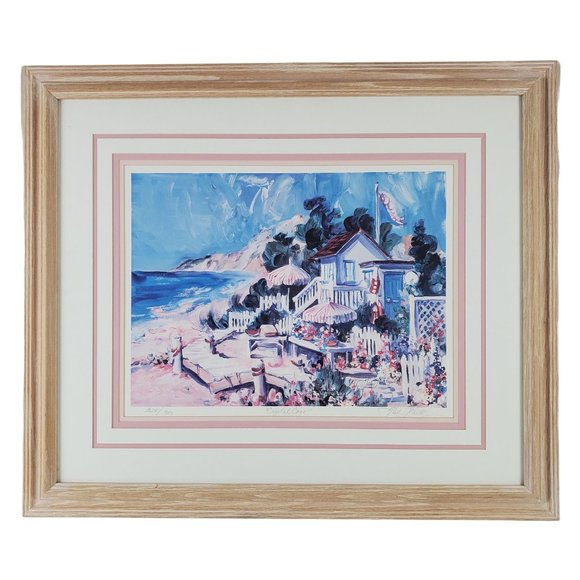 TISHA WHITNEY "Crystal Cove" LIMITED EDITION SIGNED LITHOGRAPH of Seaside, Beach